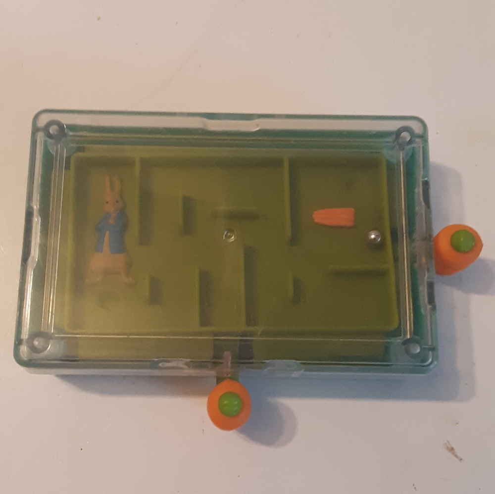 2017 McDonald's Peter the Rabbit Tilt Table Marble Game Happy Meal Toy